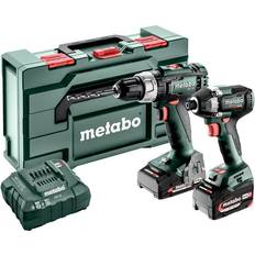 Metabo Sett Metabo BSL SSD200LTBL 685194000 Cordless drill, Cordless impact driver 18 V 4 Ah Li-ion incl. rechargeables, incl. charger