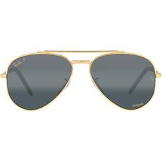 Ray-Ban Unisex Sunglasses Ray-Ban Unisex Polarized Sunglasses, New Aviator 62 Legend Gold-Tone