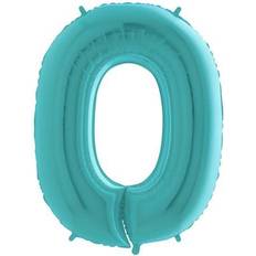 Grabo Jumbo Number 0 Pastel Blue Balloon