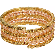 1928 Jewelry Bead Wrap Bracelet - Gold/Orange