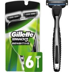 Shaving Accessories Gillette Mach3 Sensitive Disposable Razor 6ct
