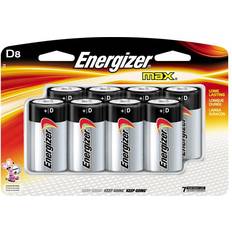 D cell batteries Energizer Max Alkaline D 8pcs