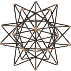 Ridge Road Decor 9th & Pike(R) Black Metal Geometric Star Sculpture Black