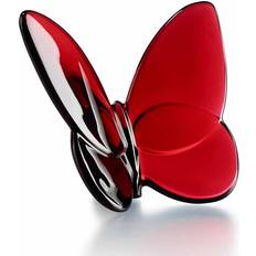 Baccarat Lucky Colored Butterfly Red Figurine