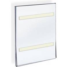 Azar Adhesive Vertical Wall Sign Holders, 8.5" x 11" Clear Acrylic, 10/Pack (122021) Clear