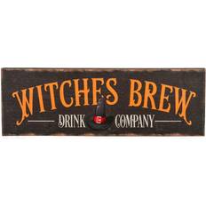 Black Wall Decorations National Tree Company 24" Halloween "Witches Brew" Wall Sign Black 24 Wall Decor