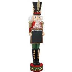 Decorative Items FC-421 Friedrich the Nutcracker with Chalkboard Sign 36-Inch Polyresin in