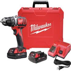 Screwdrivers Milwaukee 2606-22CT M18 1/2" Cordless Compact Drill/Driver Kit