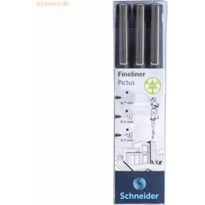 Set of thin pens SCHNEIDER Xpress, 6 pcs, 0.8mm (line), color mix 