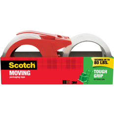 3M Packaging Tapes & Box Strapping 3M MMM3500S21RD 1.88 in. yards Tough Grip Packaging Tape with Dispenser, Clear