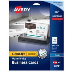 Avery Office Papers Avery Clean Edge Business Cards with Sure Feed Technology 2"x3-1/2" 200pcs