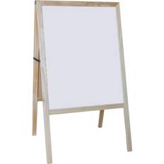 Easels Marquee Easel (Natural Hardwood) White Dry Erase/Black Chalk