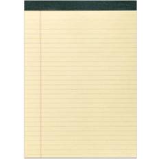 Roaring Spring Paper Products Recycled Legal Pad, 8.5" x 11.75" 40 Sheets/Pad, Canary (74712) Yellow