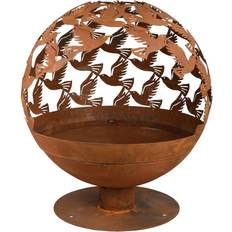 Esschert Design Rust Fire Ball Birds FF401