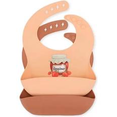 Konges Sløjd Silicone Bib 2-pack Fraise