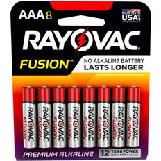 Rayovac Fusion Advanced AAA Alkaline Battery Compatible 8-pack