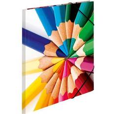 Herma Elasticated Folder A4 Cardboard Pencils