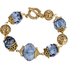 1928 Jewelry Link Bracelet - Gold/Blue