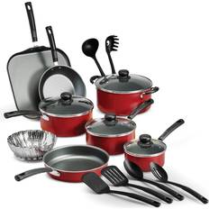 Tramontina Nesting 11 Pc. Nonstick Cookware Set, Red