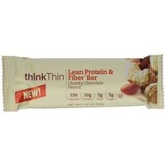 Vitamins & Supplements thinkThin Protein Bars, Chunky Chocolate Peanut, 1.41 oz, 10/Pack