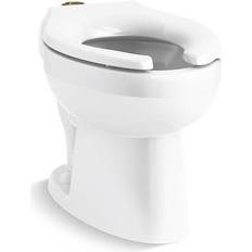 Kohler Toilets Kohler Wellcomme Ultra-Elongated Flushometer Toilet Bowl Only with Top Spud in White