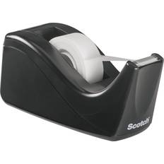 Desk Tape & Tape Dispensers Scotch C60-BK Value Desktop Tape Dispenser, 1' Two-Tone