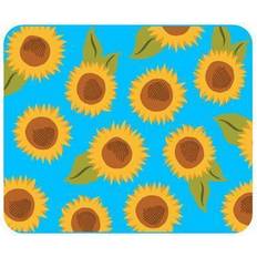 Essentials Prints Series Sunflowers Mouse Pad, Blue/Brown/Green/Yellow OP-MH2-A02-79