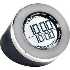 Black Table Clocks Seth Thomas World Time Multifunction Clock