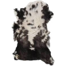 Feller vidaXL Sheepskin Svart, Hvit, Multifarget