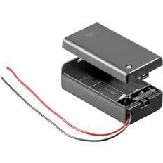 Goobay AccuCell 48171 Battery tray 1x 9V PP3 Cable (L x W x H) 2.100 cm x 3.300 cm x 25.6 mm