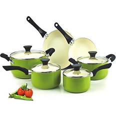 Cook N Home Ceramic Coating Cookware Set with lid 10 Parts