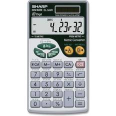 Metric conversion calculator Sharp EL344RB EL344RB Metric Conversion Wallet Calculator, 10-Digit LCD