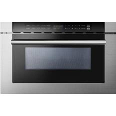 Black stainless steel microwave drawer Forno Appliances 1.2 Cu Silver, Black