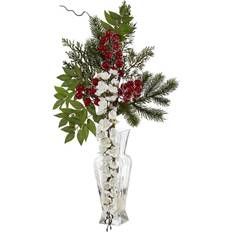 Decorative Items Nearly Natural 25in. Wisteria, Iced