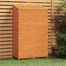 vidaXL Garden Shed Brown 102x52x174.5 Solid Wood Fir (Byggnadsarea )