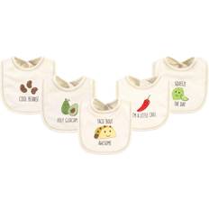 Touched By Nature Bibs Taco Beige Taco 'Awesome' Organic Cotton Bib Set