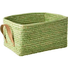 Rice Raffia Rectangular Basket