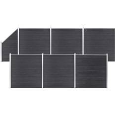 Gjerde vidaXL WPC Fence Set 6 Square