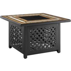 Fire Pits & Fire Baskets Crosley Tucson Brown Square Metal Fire