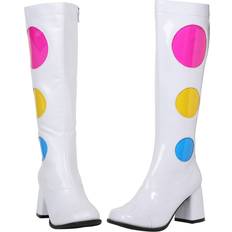 Blau Hohe Stiefel Ellie Polka Dot Women's Gogo Boots Pink/Blue/Yellow