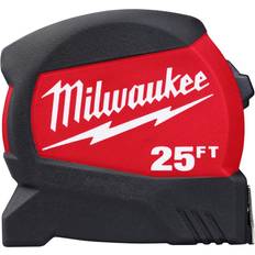 Measurement Tools Milwaukee 25 ft. in. Compact Wide Blade Tape Measure with ft. Reach