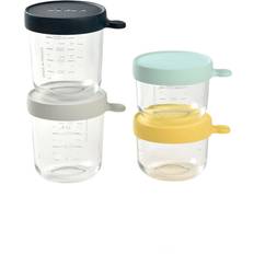 Milchpulverportionierer & Aufbewahrungsdosen reduziert Beaba Glass Storage Jars 4-pcs