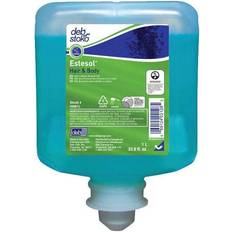 Hygieneartikel Multi Estesol Hair and Body Blomstermærket m/parfume t dispenser 1 ltr blå,6