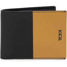 Tumi Two Tone Leather Double Billfold Wallet - Black/Golden