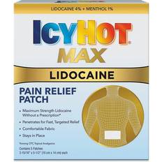 Medicines Icy Hot 5-Count Max Strength Lidocaine Patch Plus Menthol Ct