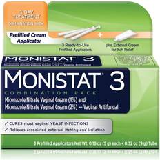 Medicines Monistat 3-Dose Yeast Infection Treatment, 3 Prefilled Itch Cream