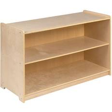 Flash Furniture Kid's Room Flash Furniture Wooden 2 Section School Classroom Storage