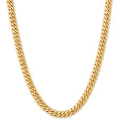 Gold - Men Jewelry Macy's Cuban Link Chain Necklace - Gold
