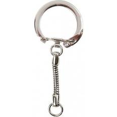 Nøkkelringer Creativ Company Key Ring with Chain - Silver