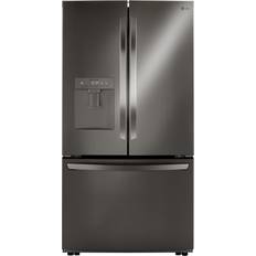 Black fridge freezer with water dispenser LG Cu. Black